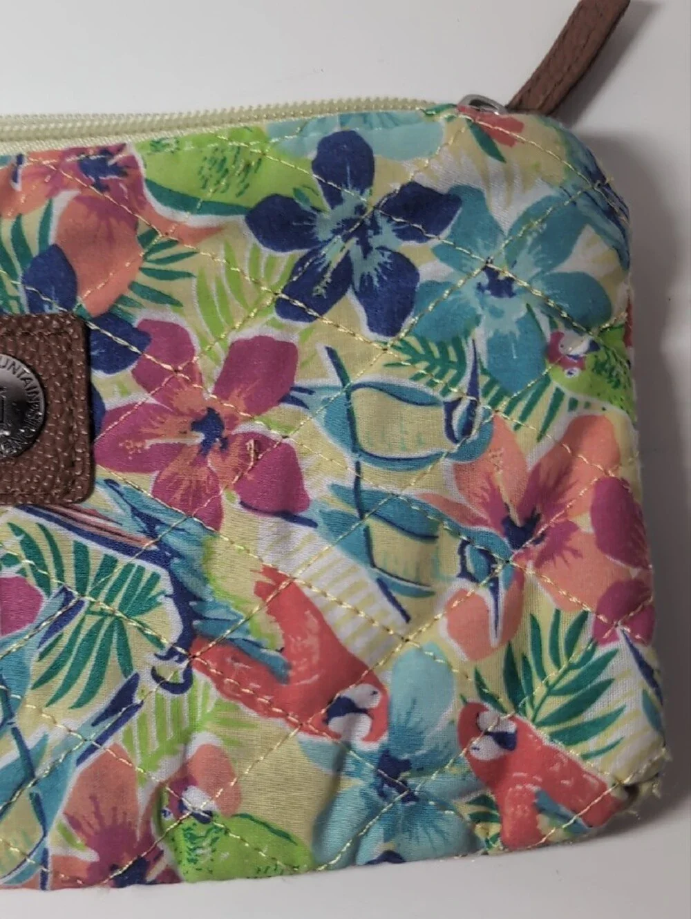 Stone Mountain Tropical Floral Quilted Wristlet - Multi-Color